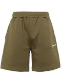 Helmut Lang logo-print cotton shorts - Green