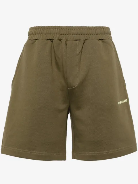 Helmut Lang logo-print cotton shorts