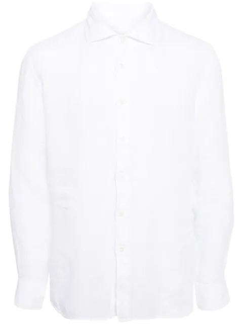 120% Lino long-sleeved linen shirt