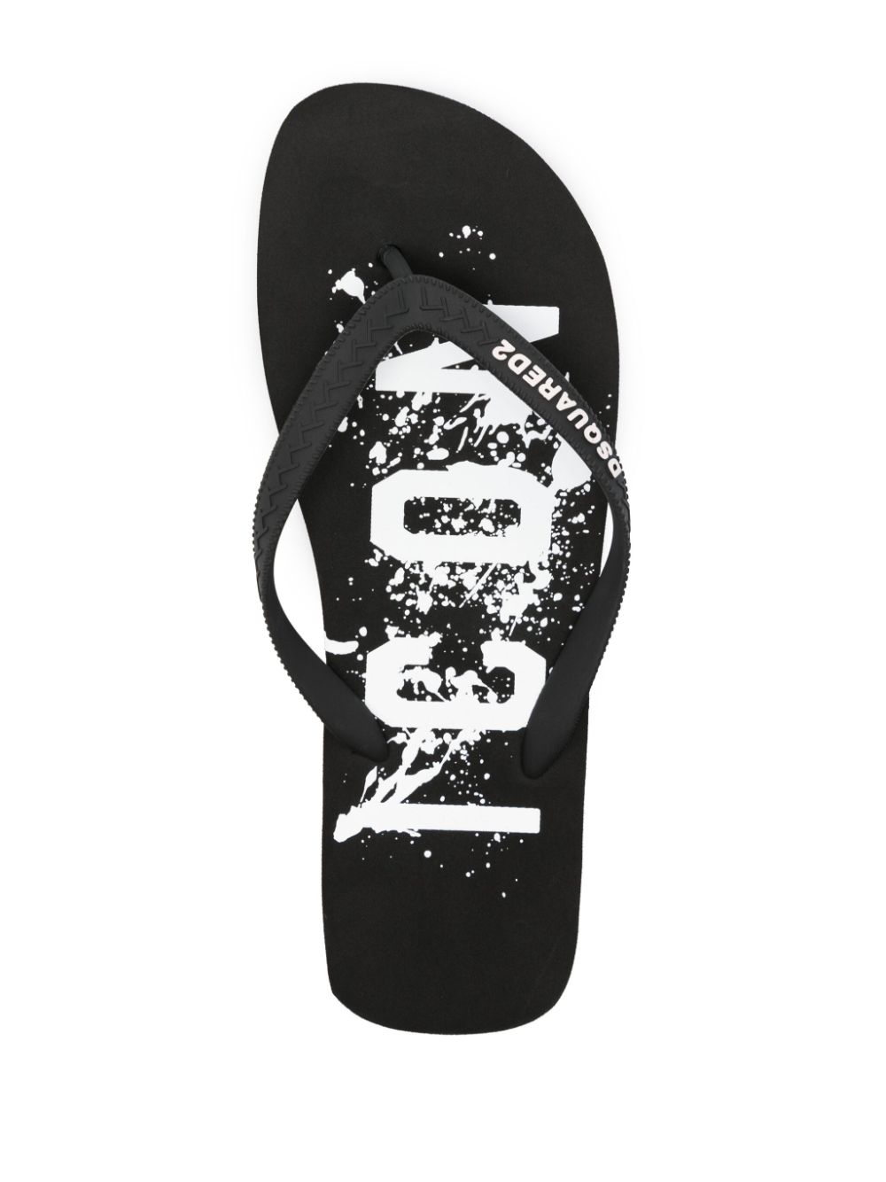 DSQUARED2 logo-raised flip-flops Men