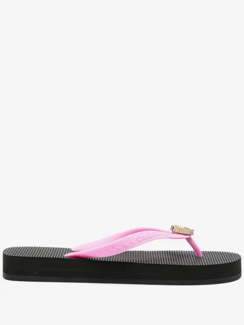 DSQUARED2 logo-plaque flat flip flops