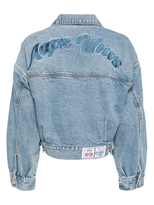 AAPE BY A BATHING APE デニムジャケット AAPE BY *A BATHING APE® ロゴ デニムジャケット | ブルー