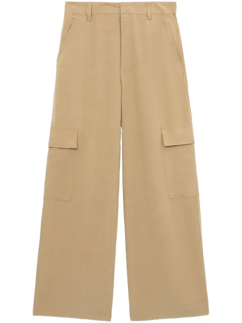 izzue wide-leg cargo trousers