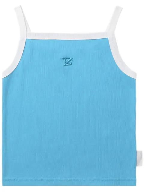 izzue logo-embroidered tank top