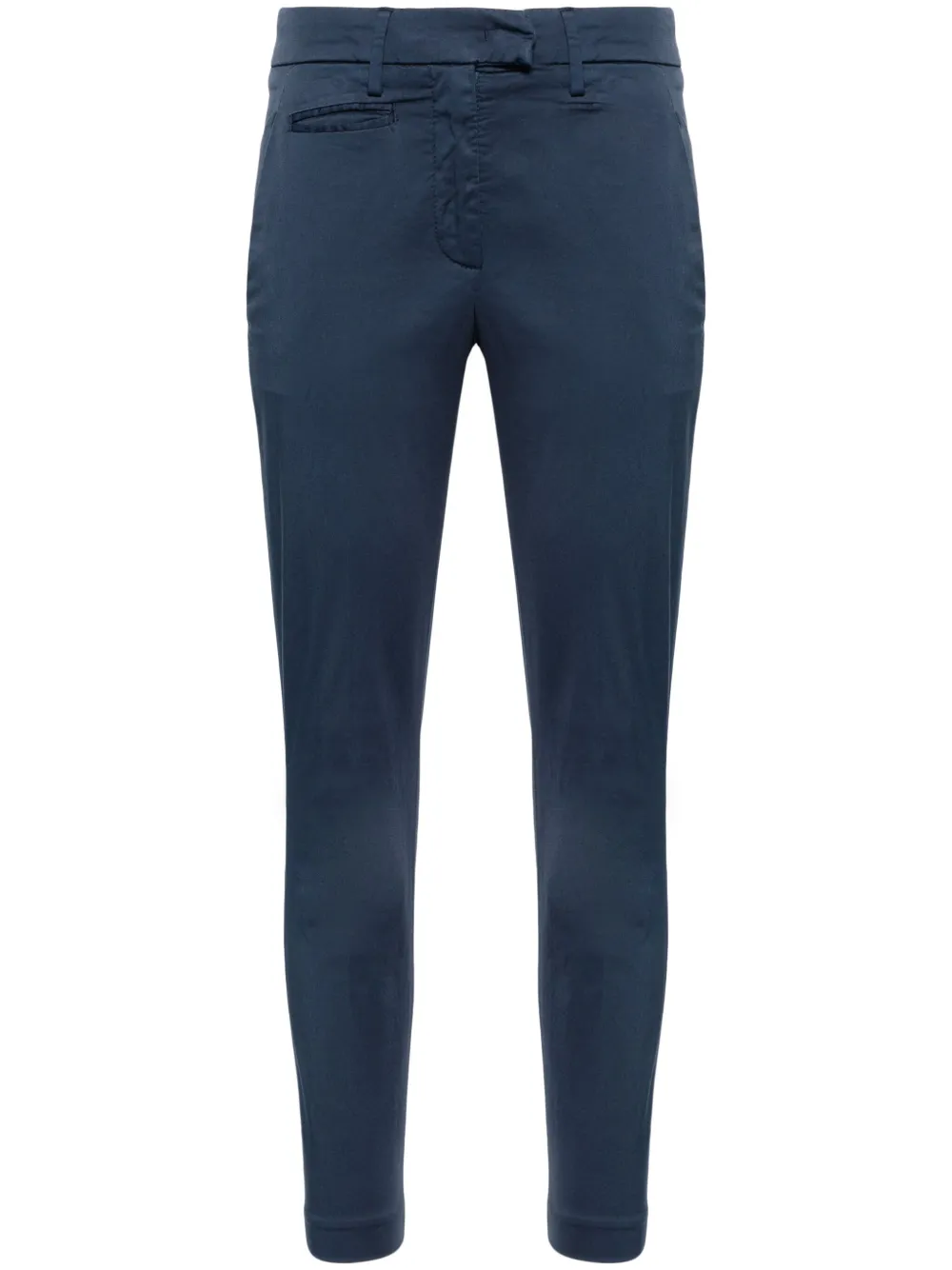 DONDUP Perfect cropped slim-fit broek Blauw