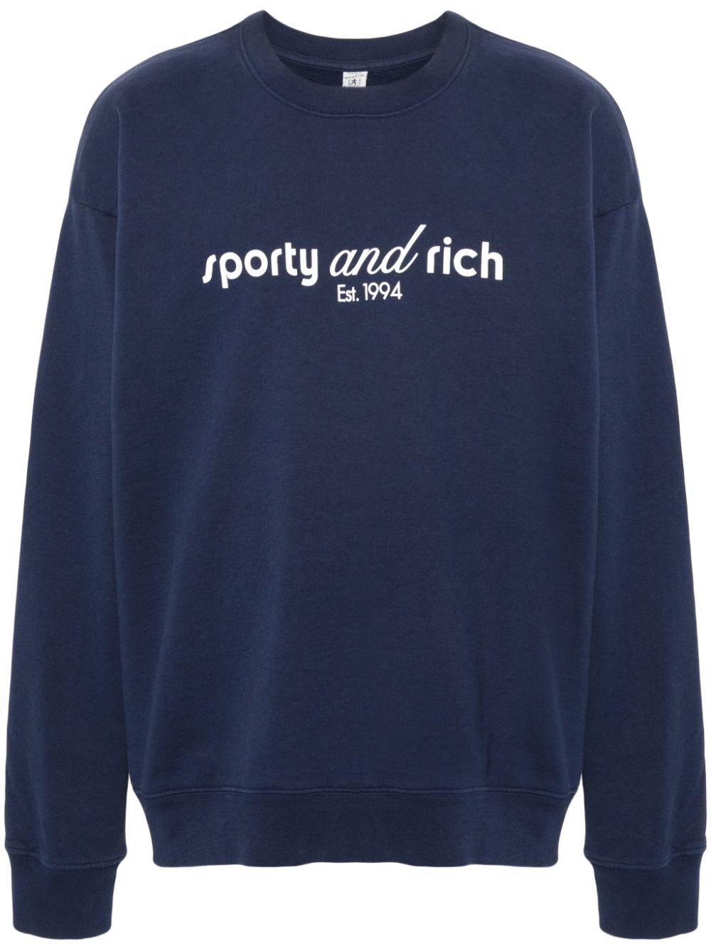 Sporty & Rich Katoenen sweater Blauw