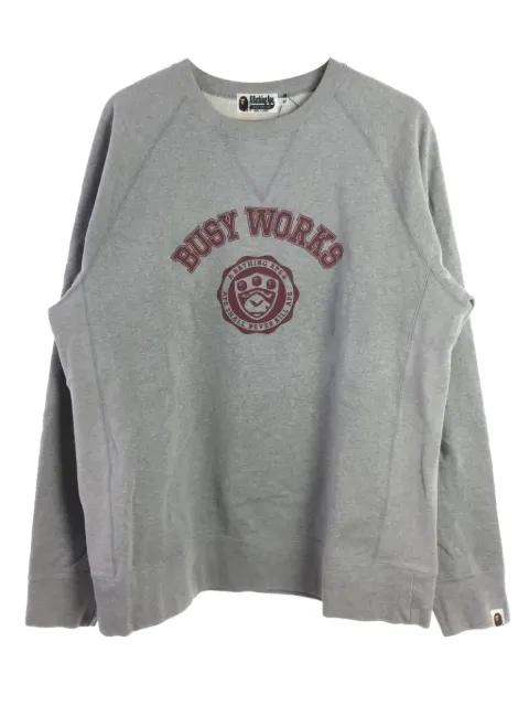 A BATHING APE® logo-print sweatshirt