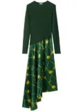 Burberry Dandelion asymmetric-skirt dress - Green