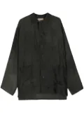 Uma Wang Theo jacquard shirt - Green