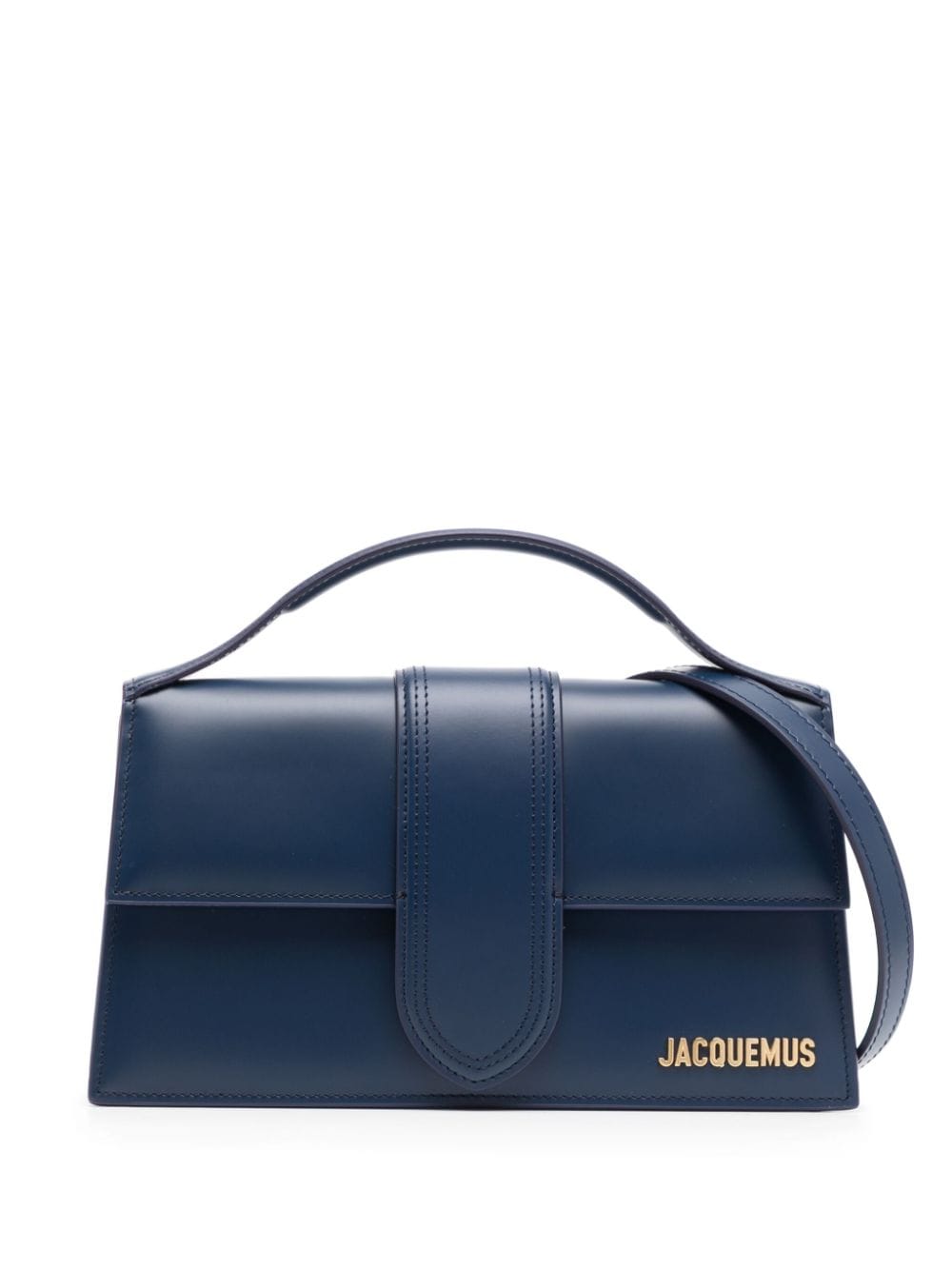 Shop Jacquemus Le Grand Bambino Tote Bag In Blue