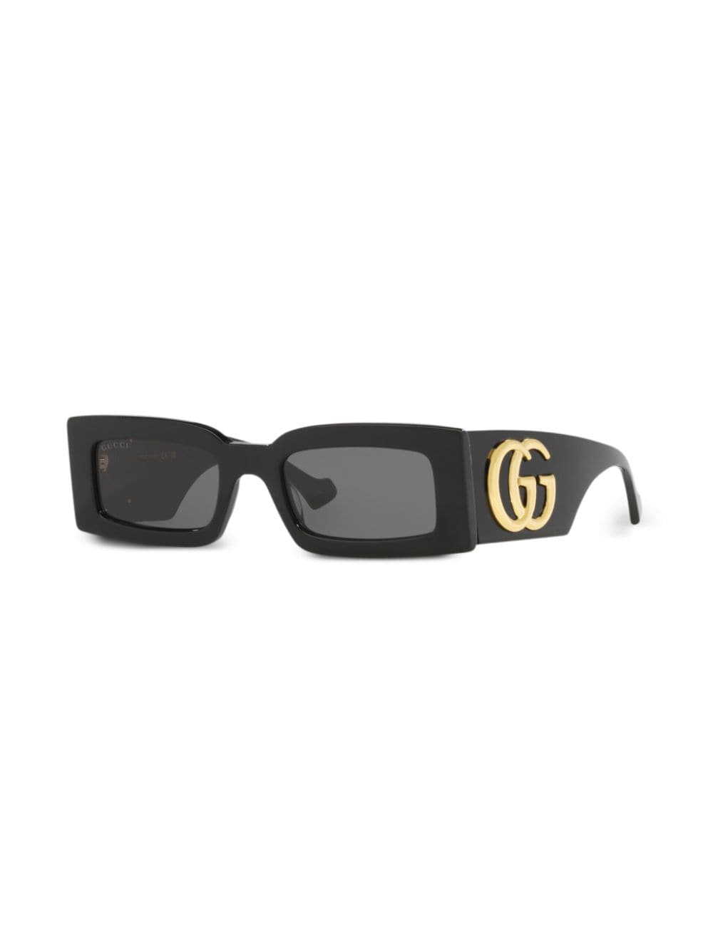 Shop Gucci Gene Gg Sunglasses In Black