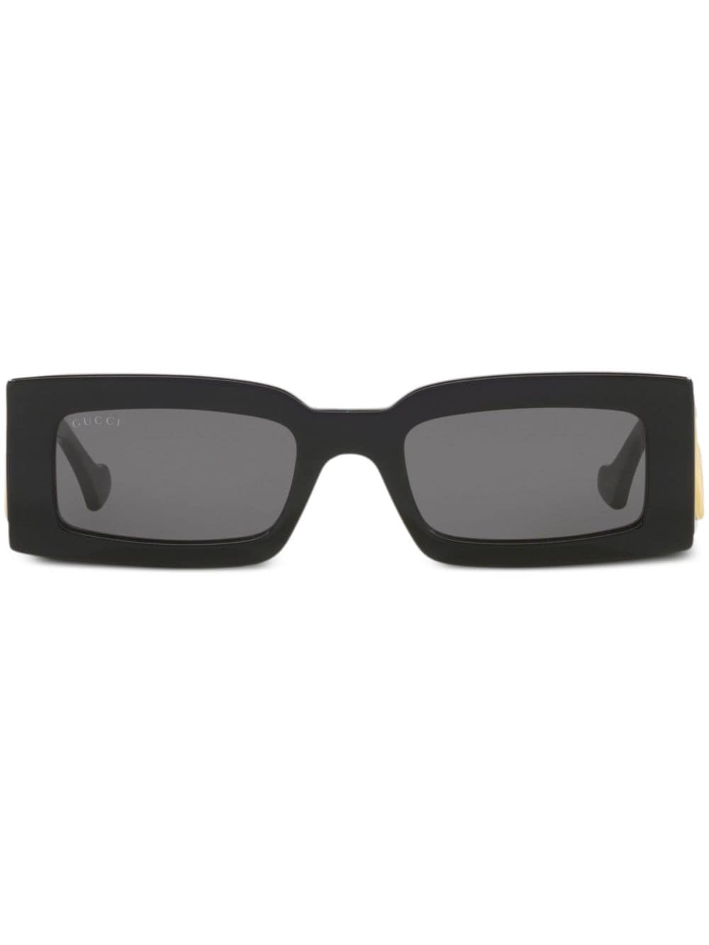 Shop Gucci Gene Gg Sunglasses In Black