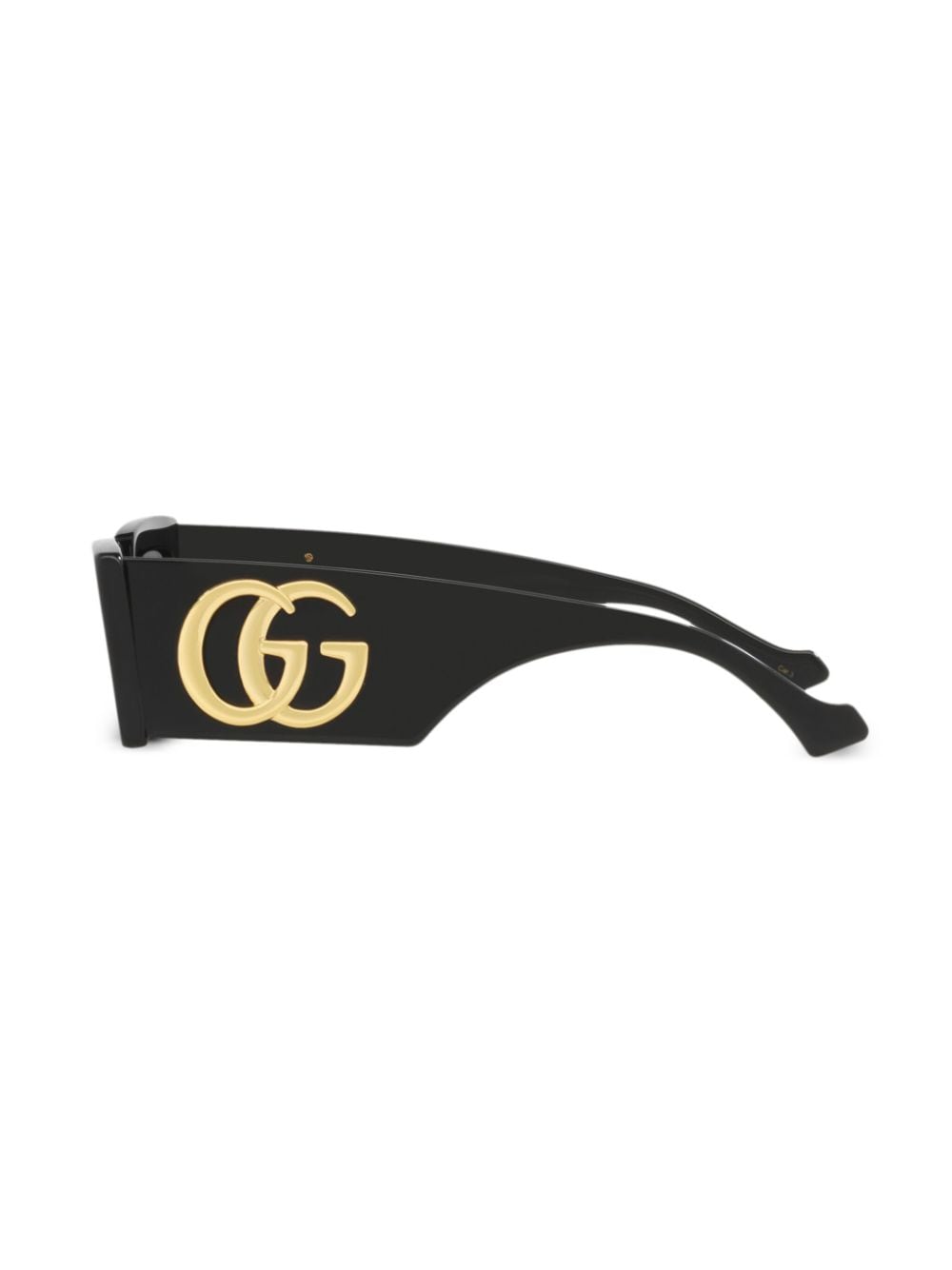 Shop Gucci Gene Gg Sunglasses In Black