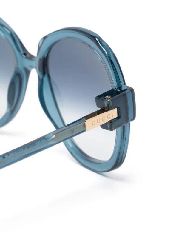 Gucci Eyewear round frame Tinted Sunglasses Blue FARFETCH ZA