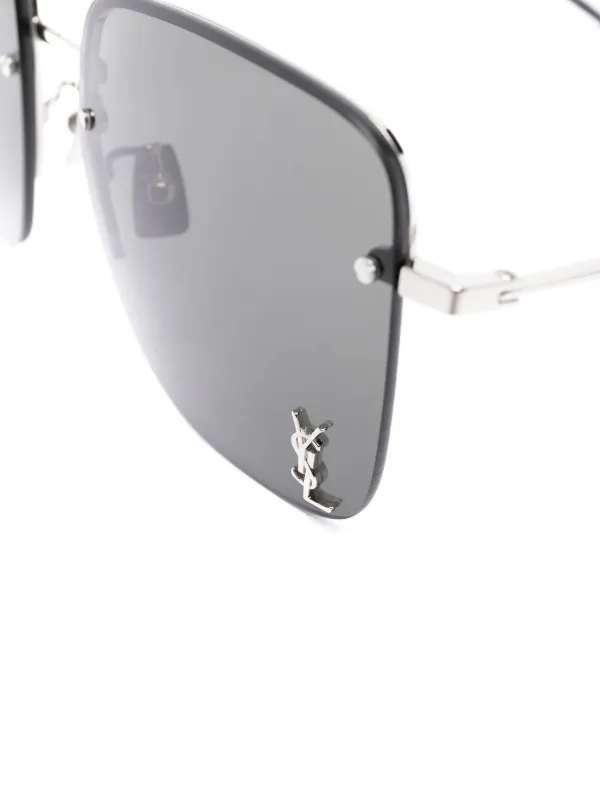 Saint Laurent Eyewear SL 312 M Metal Sunglasses | Silver