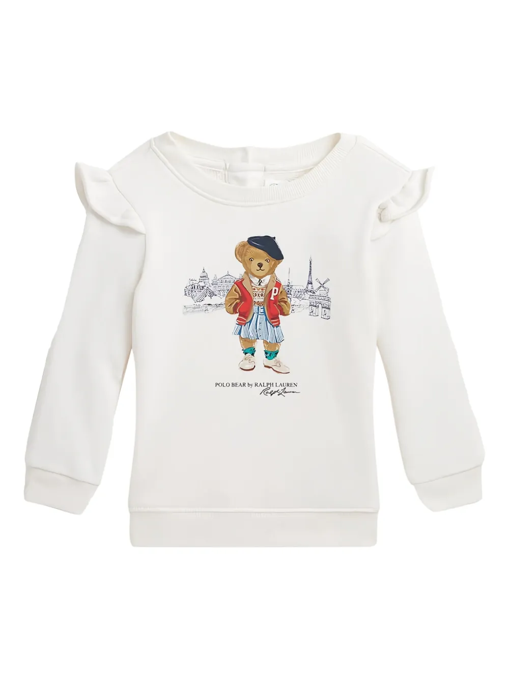 POLO RALPH LAUREN KIDS Felpa Polo Bear a maniche lunghe - Toni neutri