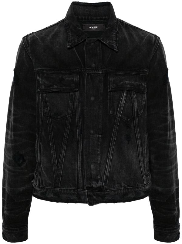 Amiri black 2024 denim jacket