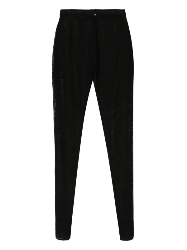 Marine Serre high-waisted Leggings | Black | FARFETCH