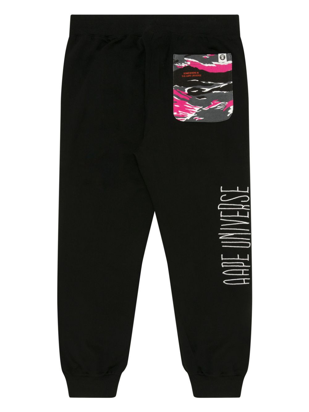 Shop Aape By A Bathing Ape Logo-embroidered Track Pants In Schwarz