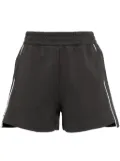 izzue cotton-blend track shorts - Grey