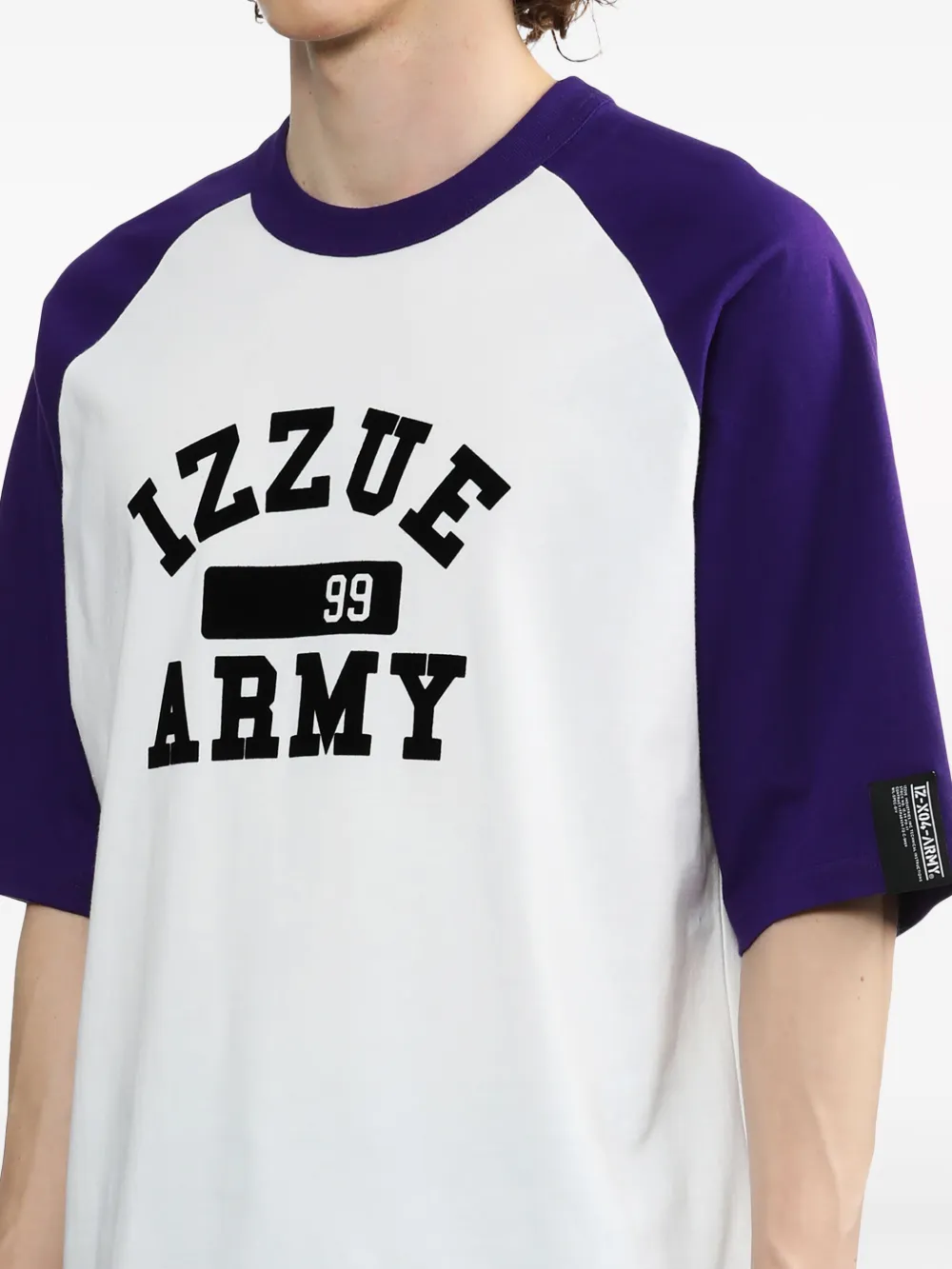 izzue T-shirt met logoprint Wit