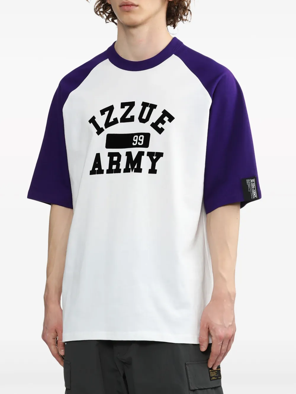 izzue T-shirt met logoprint Wit