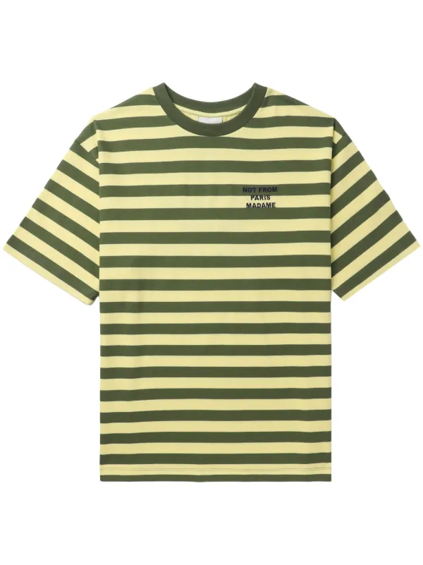 Guess green striped shirt online