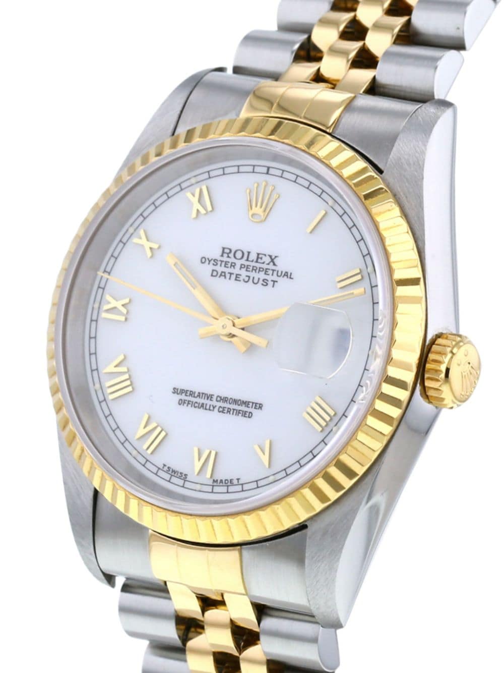 Rolex 1996 pre-owned Datejust 36mm - Wit