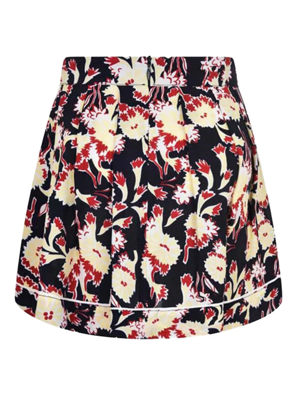 Marni Kids Plooirok met bloemenprint Zwart