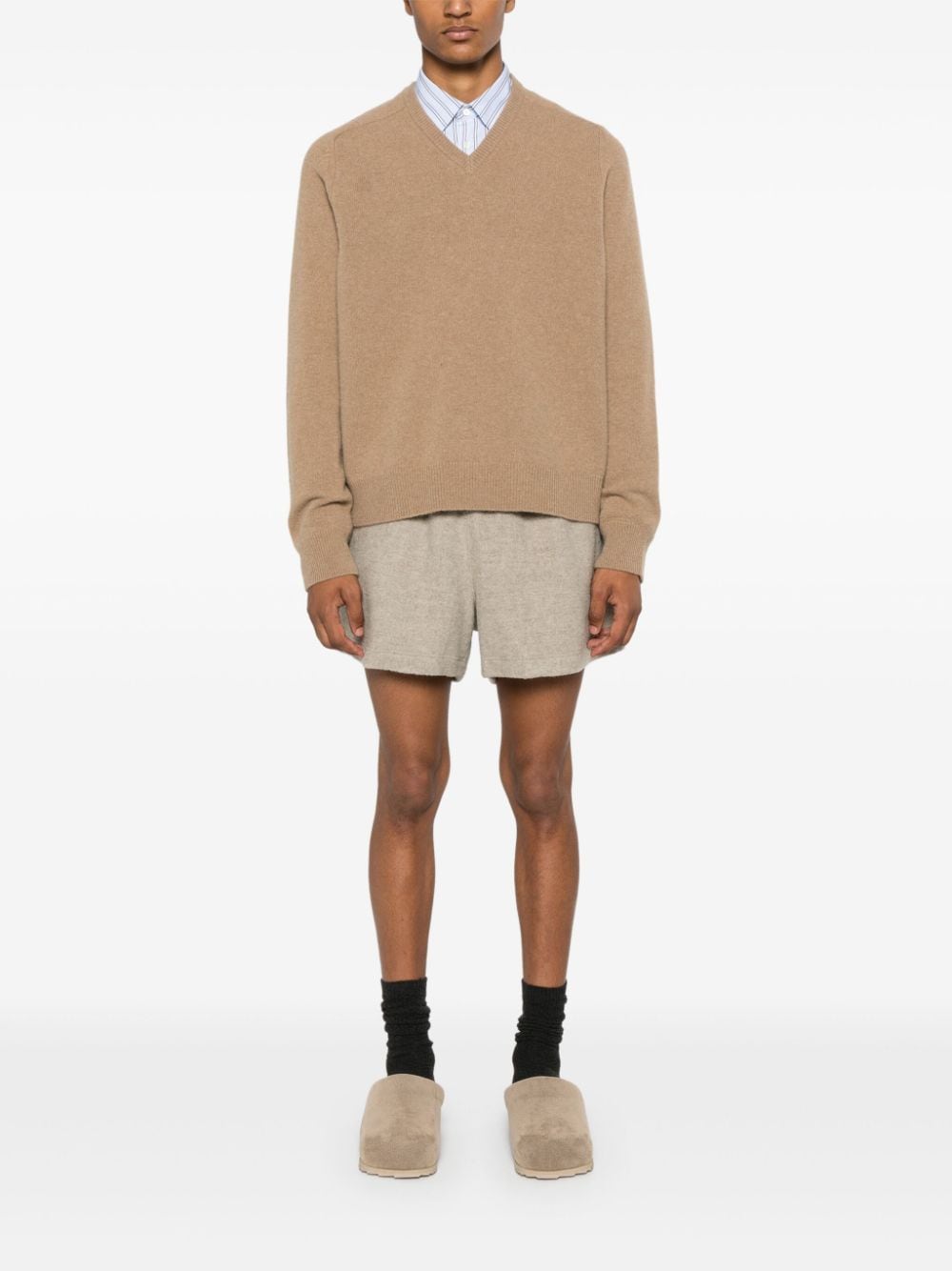 Rier Fleece shorts - Beige