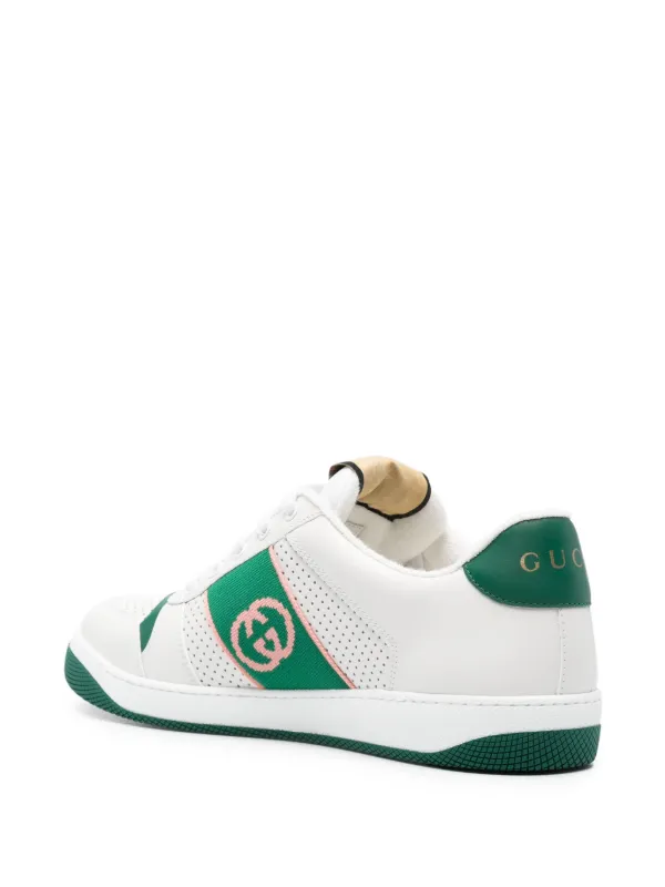 Gucci Screener Leather Sneakers White FARFETCH CA