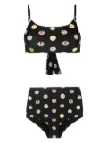 Amir Slama graphic-print bikini - Black