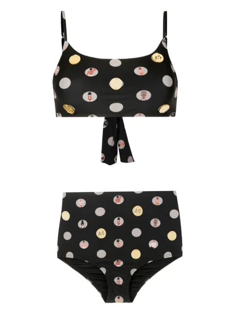 Amir Slama bikini con estampado gráfico