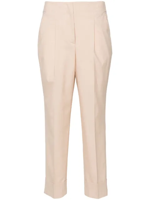 Peserico chain-detail tapered-leg trousers