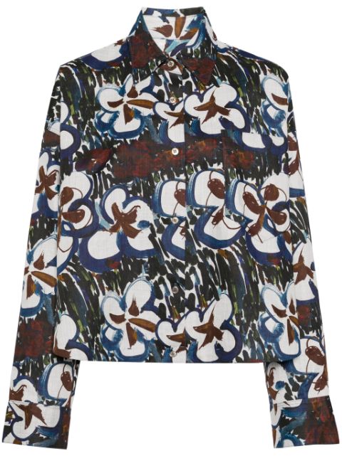 JNBY oversized floral-print blouse Women