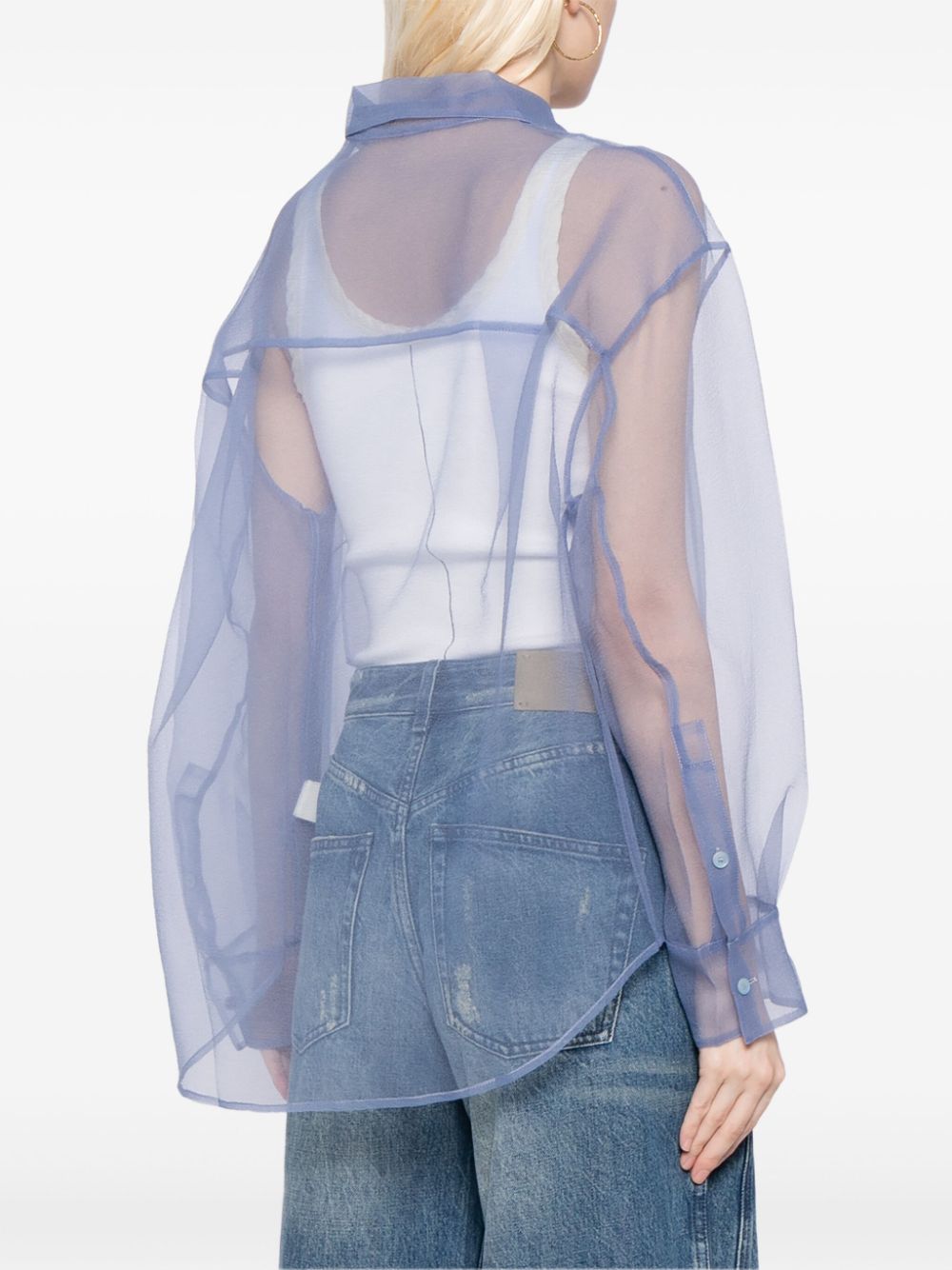 JNBY oversized sheer shirt Women