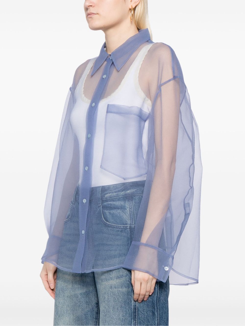 JNBY oversized sheer shirt Women