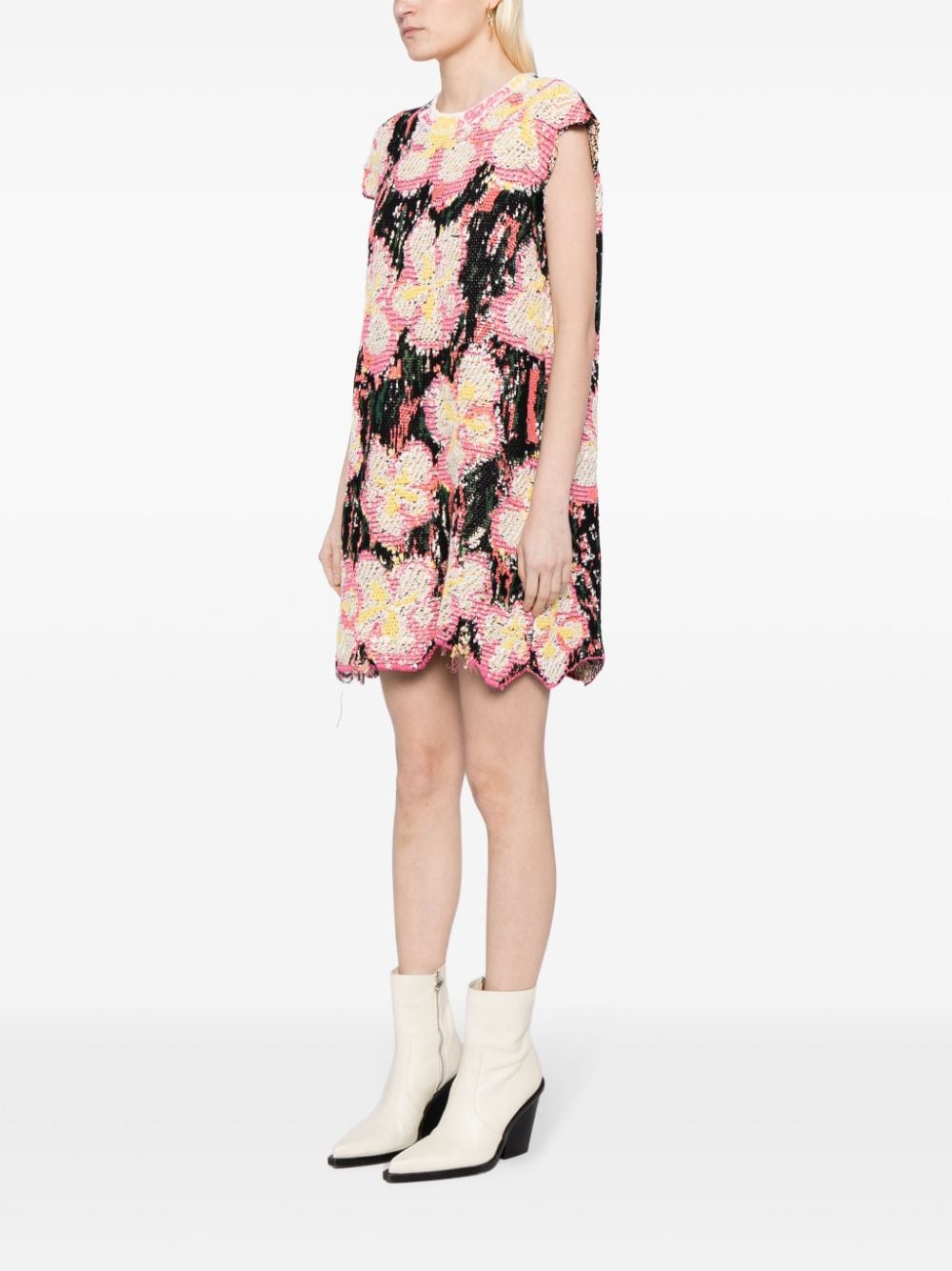 JNBY Mini-jurk met bloemenprint Veelkleurig