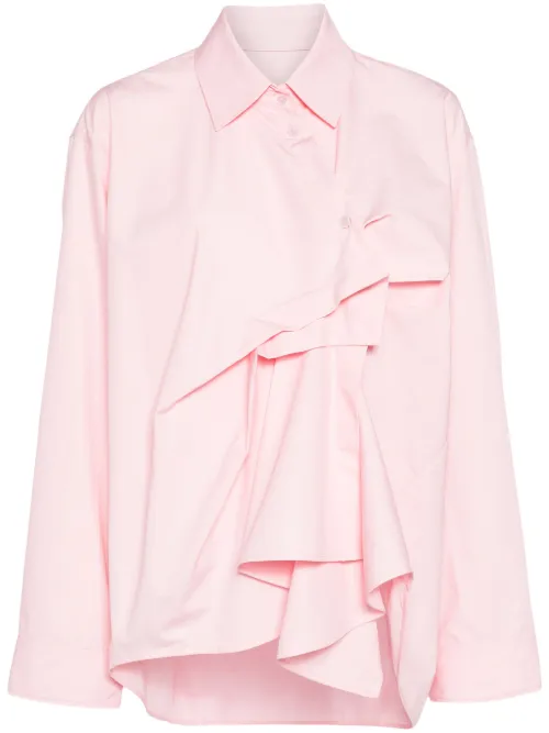 Blouse en coton à fronces - JNBY - Modalova