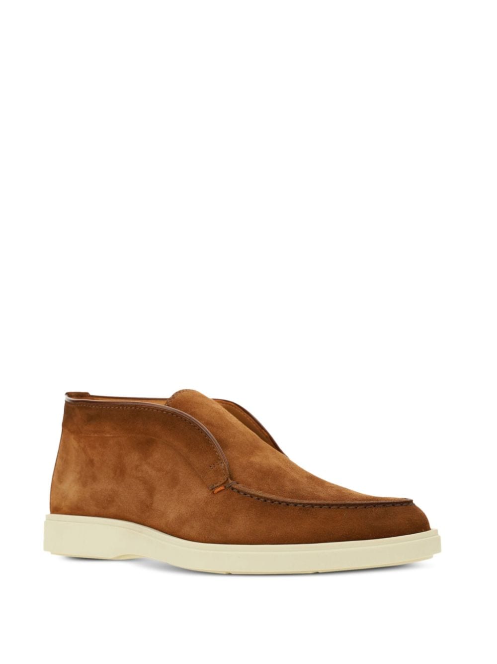 Shop Santoni Desert Boots In Brown