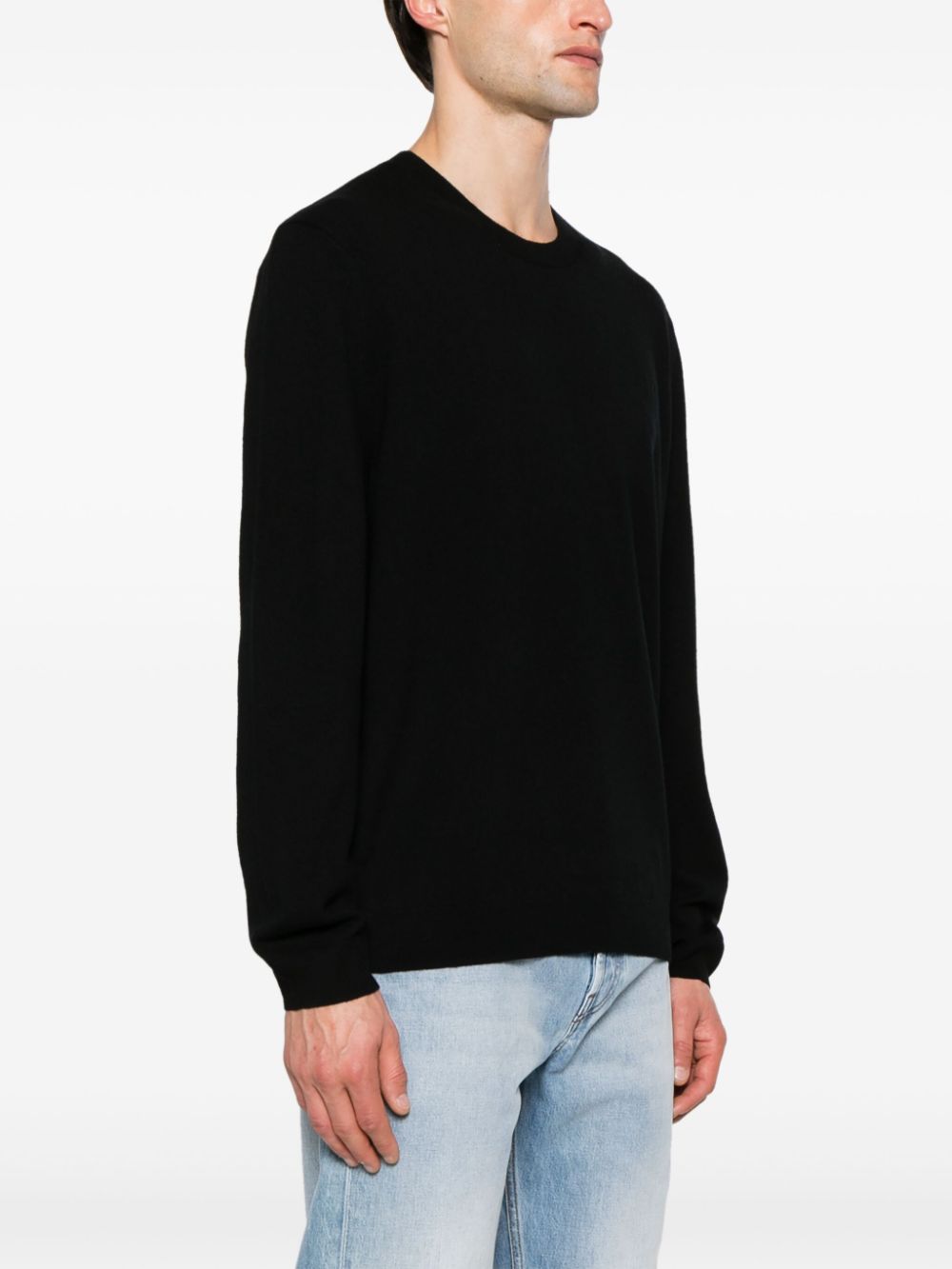 A.P.C. embroidered-logo virgin wool jumper Men