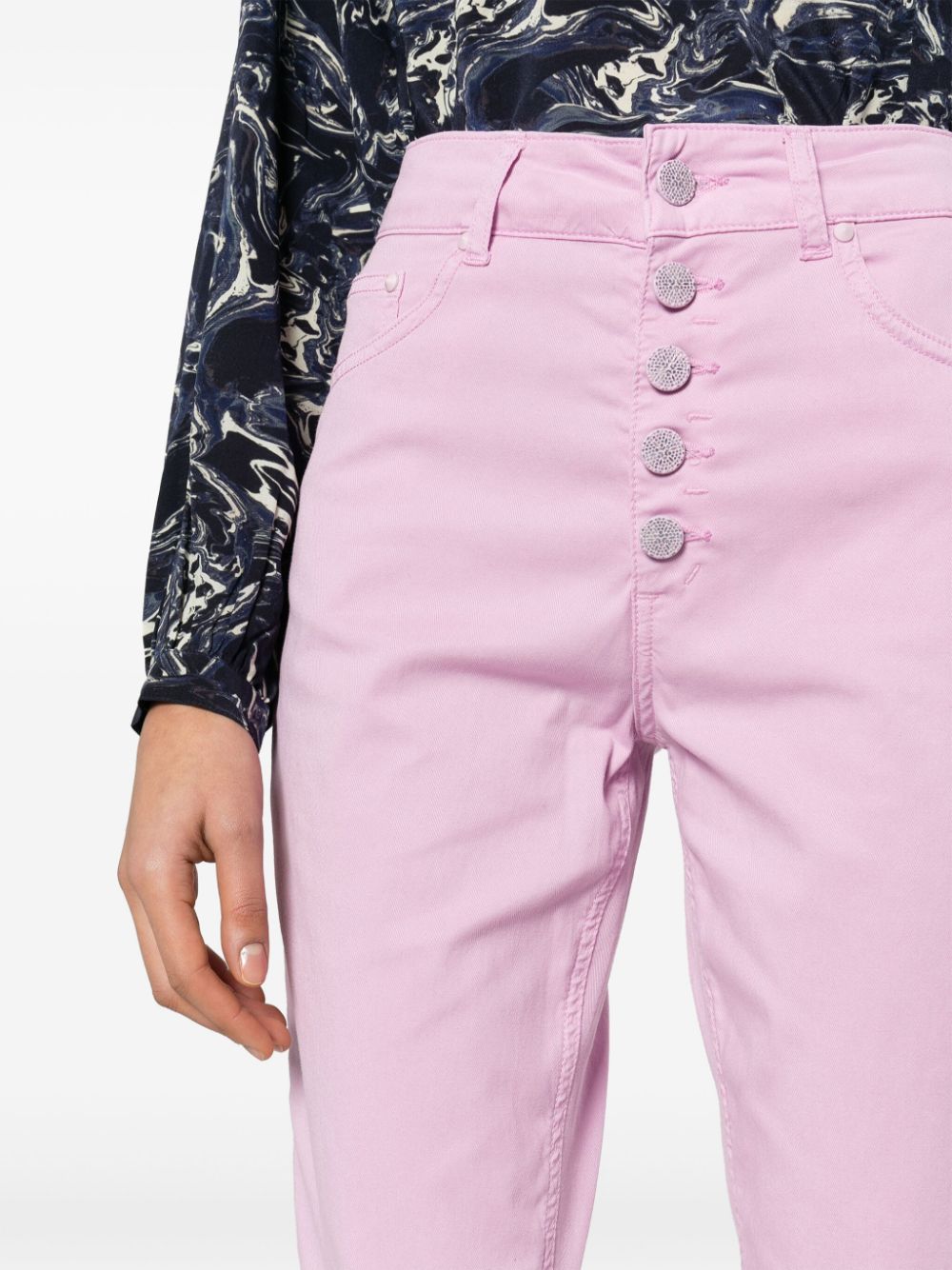 KOONS CROPPED STRAIGHT-LEG TROUSERS