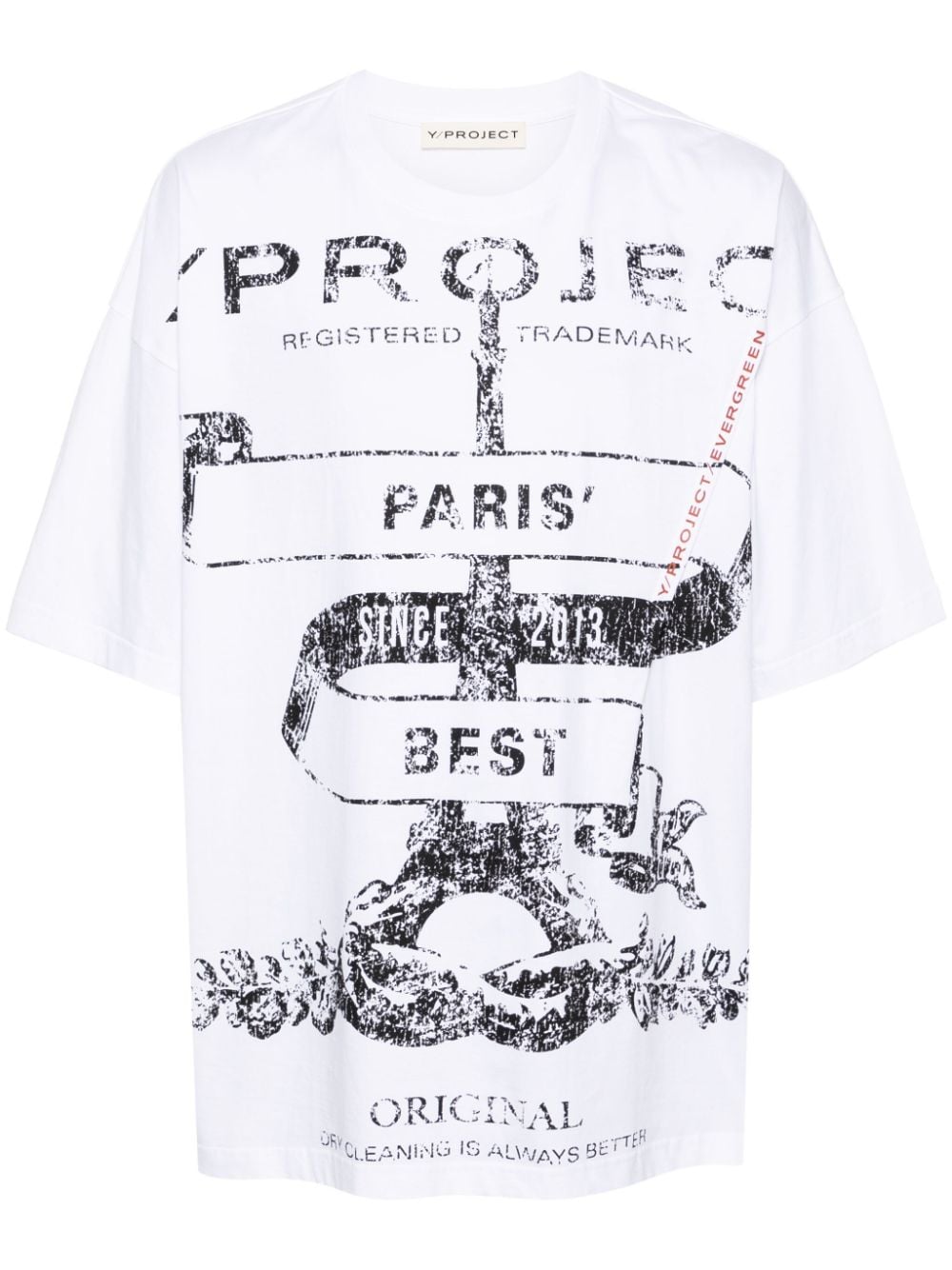 Y/Project T-shirt con stampa - Bianco