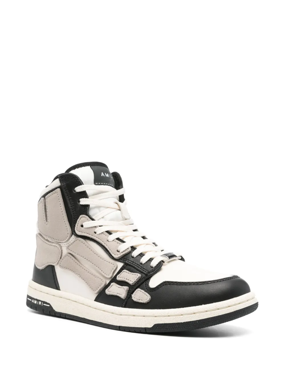 Shop Amiri Skel Top Hi Sneakers In Neutrals