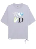 izzue sequin-embellished cotton T-shirt - Purple