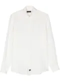 Fay long-sleeves linen shirt - White