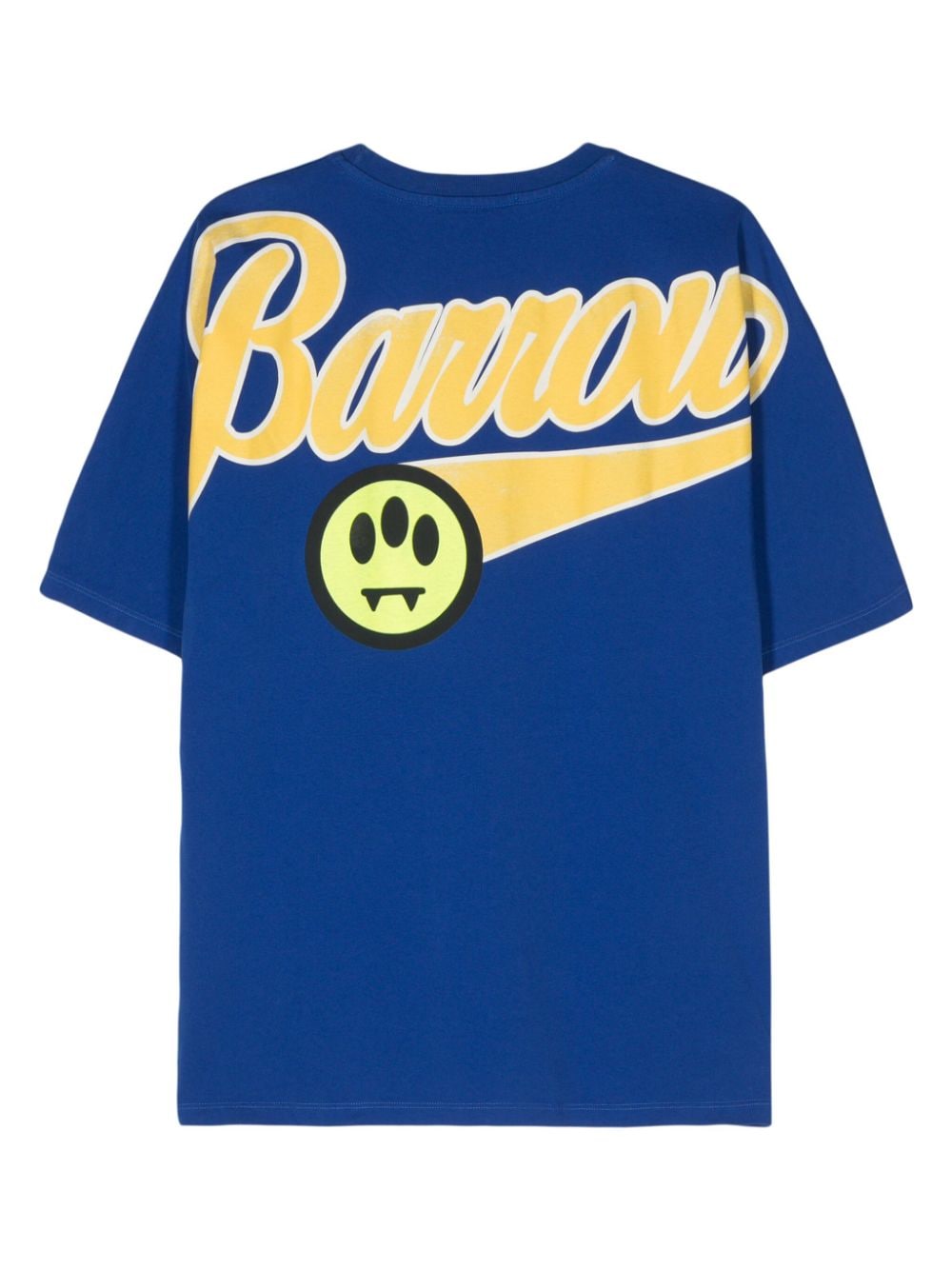 BARROW Katoenen T-shirt met logoprint - Blauw