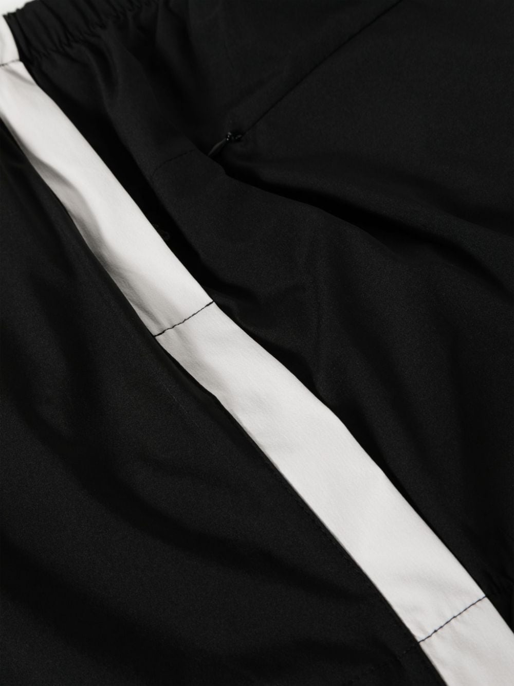 Shop Thom Krom Side-stripes Swim Shorts In Black