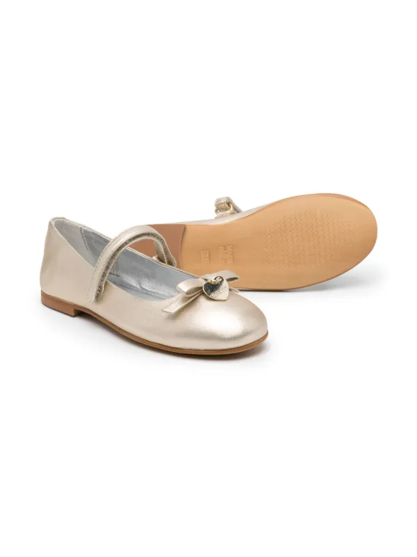 Monnalisa Ballerine Con Fiocco Oro FARFETCH IT