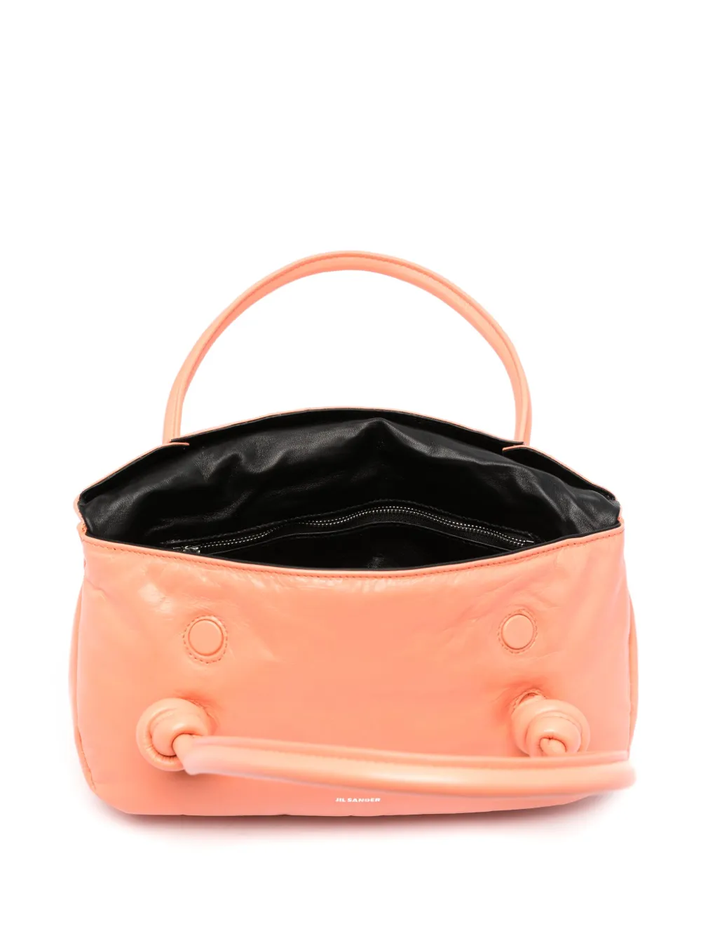 Shop Jil Sander Small Padded Shoulder Bag In Orange